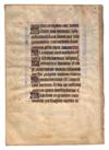 MANUSCRIPT LEAF.  [King David in Penance.]  Miniature on vellum leaf from Latin Book of Hours.  France, 15th century